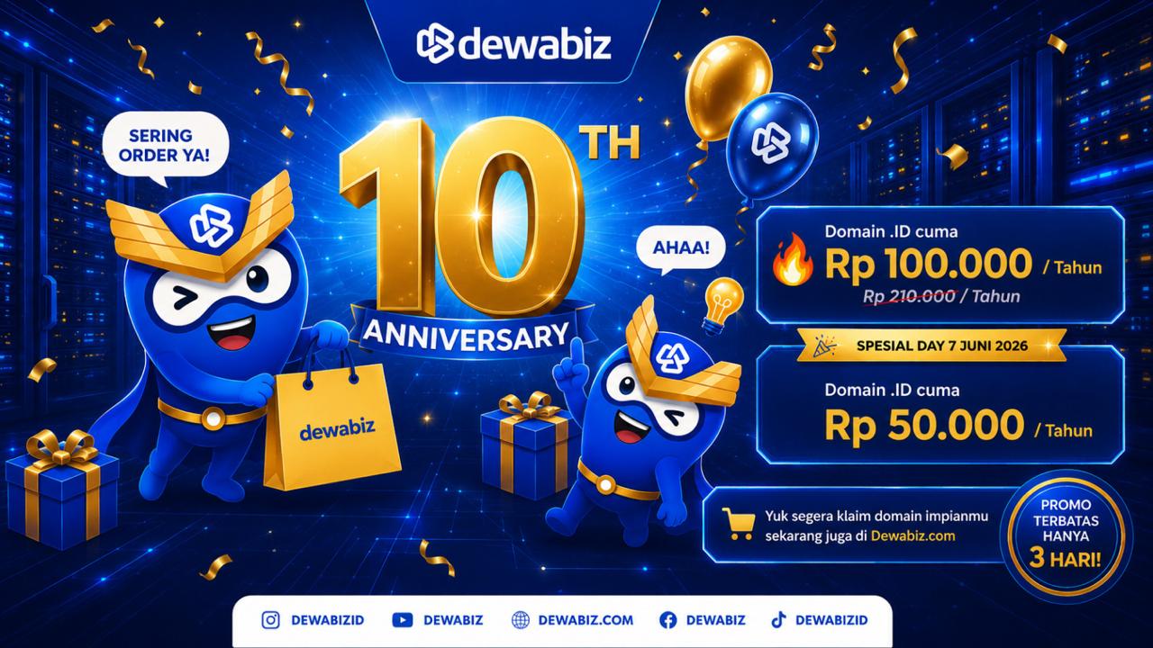 Promo domain ID dari Dewabiz