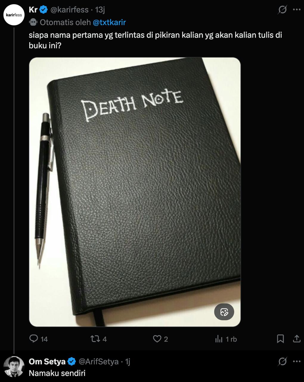 Kalo beneran ada Death Note.

Yang jadi light cocoknya siapa ya?